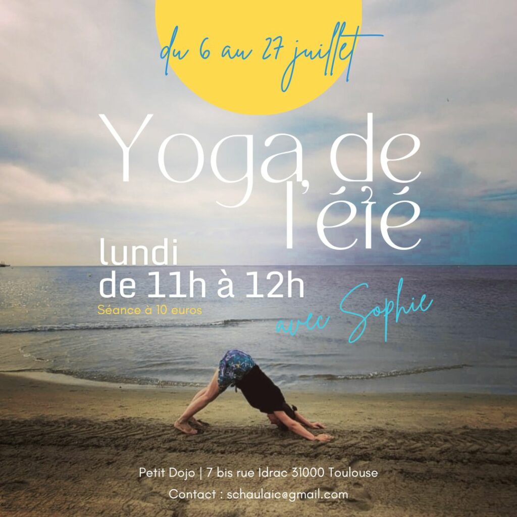 Affiche pour les cours d'été avec Sophie